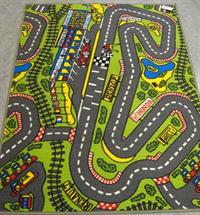 Vejbane leget�ppe til b�rn i 100x150 cm.